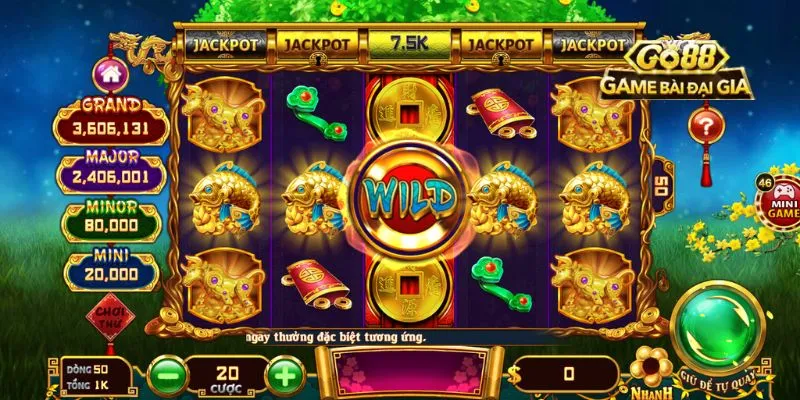 Đa dạng biểu tượng thưởng tại Slot Go88 