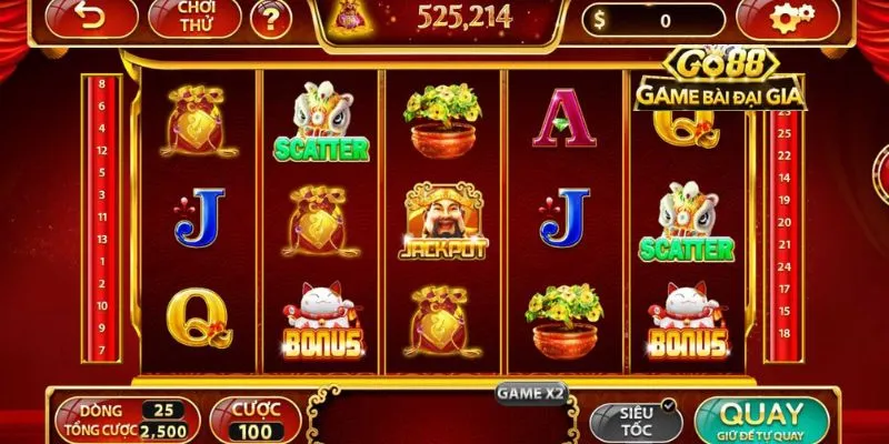 Giao diện nổ hũ sống động 