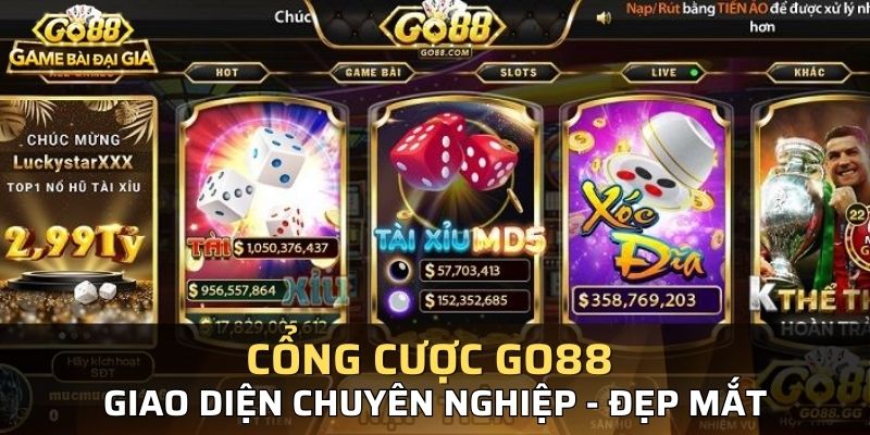 Giao diện Go88 độc quyền và khó sao chép