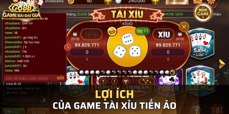 Những lợi ích khi bạn biết cách chơi tài xỉu tiền ảo